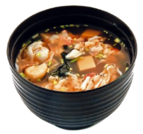 Мисо-суп с креветкой и крабом